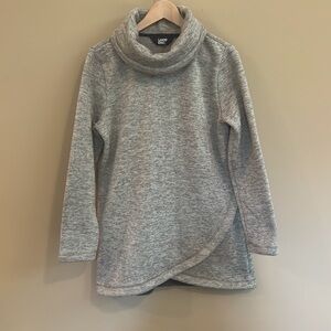 Lands’ End Cowl Neck Sweatshirt Sweater Asymmetrical Design